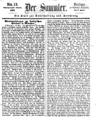 Der Sammler (Augsburger Abendzeitung) Donnerstag 17. Februar 1859