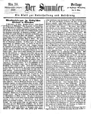 Der Sammler (Augsburger Abendzeitung) Samstag 19. März 1859