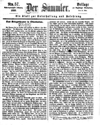 Der Sammler (Augsburger Abendzeitung) Dienstag 31. Mai 1859