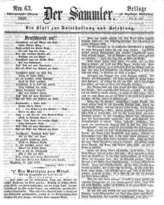 Der Sammler (Augsburger Abendzeitung) Donnerstag 16. Juni 1859