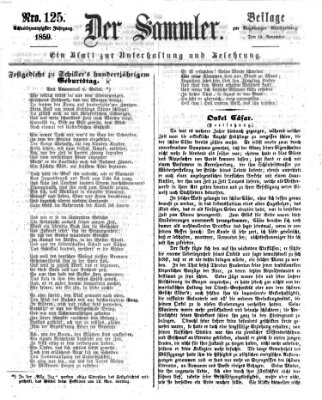 Der Sammler (Augsburger Abendzeitung) Dienstag 15. November 1859