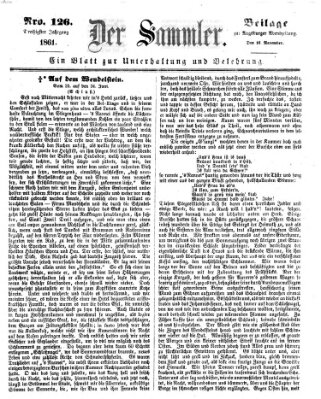 Der Sammler (Augsburger Abendzeitung) Samstag 16. November 1861