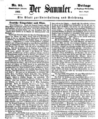 Der Sammler (Augsburger Abendzeitung) Dienstag 5. August 1862
