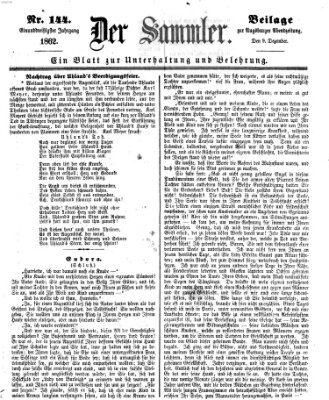Der Sammler (Augsburger Abendzeitung) Dienstag 9. Dezember 1862