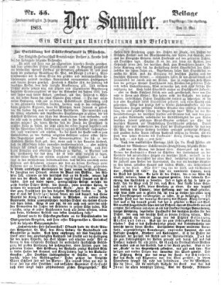 Der Sammler (Augsburger Abendzeitung) Dienstag 12. Mai 1863