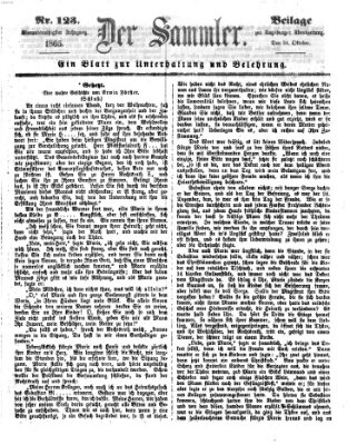Der Sammler (Augsburger Abendzeitung) Dienstag 24. Oktober 1865