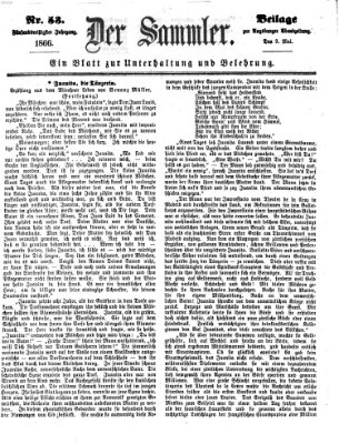 Der Sammler (Augsburger Abendzeitung) Mittwoch 9. Mai 1866