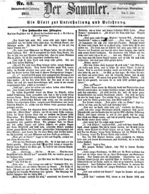 Der Sammler (Augsburger Abendzeitung) Samstag 9. Juni 1866