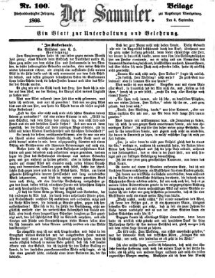 Der Sammler (Augsburger Abendzeitung) Montag 3. September 1866