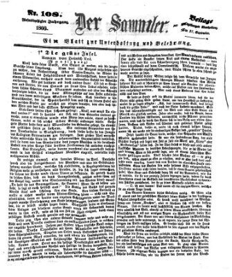 Der Sammler (Augsburger Abendzeitung) Donnerstag 27. September 1866