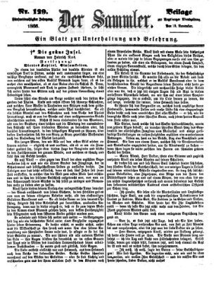 Der Sammler (Augsburger Abendzeitung) Donnerstag 15. November 1866