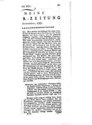 Allgemeine Literatur-Zeitung (Literarisches Zentralblatt für Deutschland) Dienstag 13. November 1787