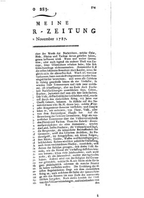 Allgemeine Literatur-Zeitung (Literarisches Zentralblatt für Deutschland) Montag 26. November 1787
