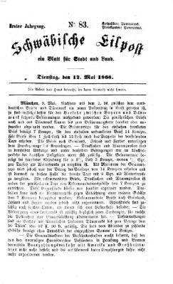 Schwäbische Eilpost Dienstag 12. Mai 1868