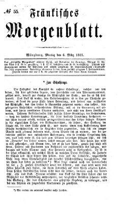 Fränkisches Morgenblatt Montag 6. März 1865