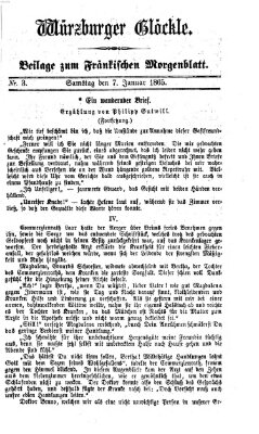 Fränkisches Morgenblatt Samstag 7. Januar 1865