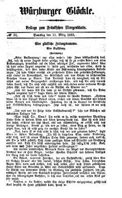 Fränkisches Morgenblatt Samstag 11. März 1865
