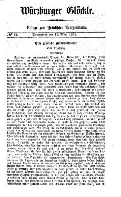 Fränkisches Morgenblatt Donnerstag 16. März 1865