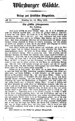 Fränkisches Morgenblatt Samstag 18. März 1865