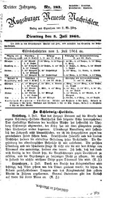 Augsburger neueste Nachrichten Dienstag 5. Juli 1864