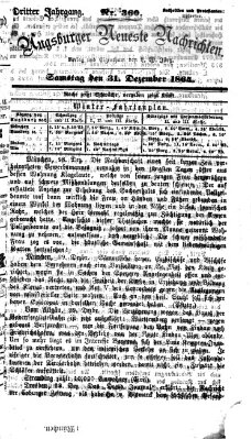 Augsburger neueste Nachrichten Samstag 31. Dezember 1864