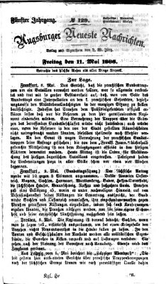 Augsburger neueste Nachrichten Freitag 11. Mai 1866