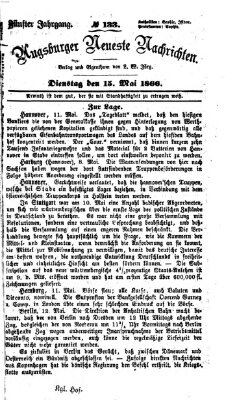 Augsburger neueste Nachrichten Dienstag 15. Mai 1866