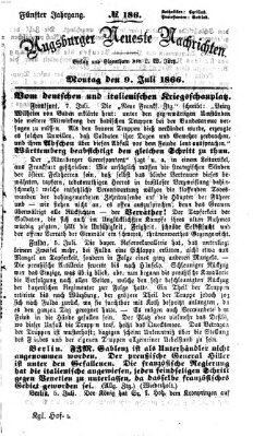 Augsburger neueste Nachrichten Montag 9. Juli 1866