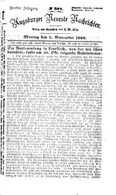 Augsburger neueste Nachrichten Montag 5. November 1866