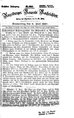 Augsburger neueste Nachrichten Donnerstag 6. Juni 1867