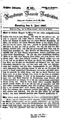 Augsburger neueste Nachrichten Samstag 8. Juni 1867