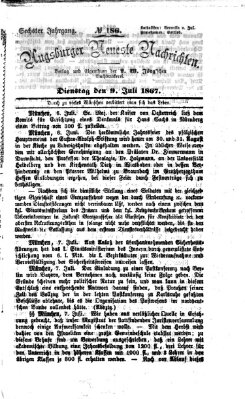 Augsburger neueste Nachrichten Dienstag 9. Juli 1867