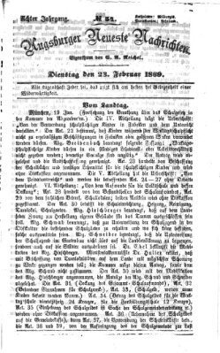 Augsburger neueste Nachrichten Dienstag 23. Februar 1869