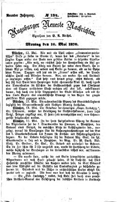 Augsburger neueste Nachrichten Montag 16. Mai 1870
