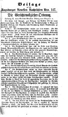 Augsburger neueste Nachrichten Freitag 29. April 1870