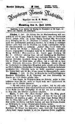 Augsburger neueste Nachrichten Samstag 9. Juli 1870
