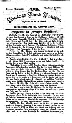 Augsburger neueste Nachrichten Donnerstag 27. Oktober 1870