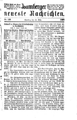 Bamberger neueste Nachrichten Samstag 30. Mai 1868