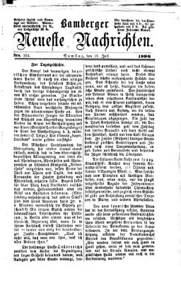 Bamberger neueste Nachrichten Samstag 17. Juli 1869
