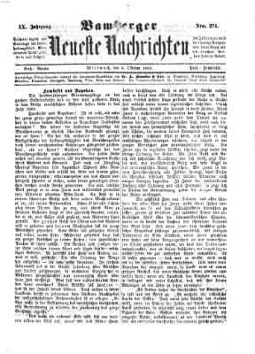 Bamberger neueste Nachrichten Mittwoch 6. Oktober 1869