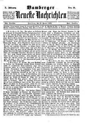 Bamberger neueste Nachrichten Freitag 28. Januar 1870