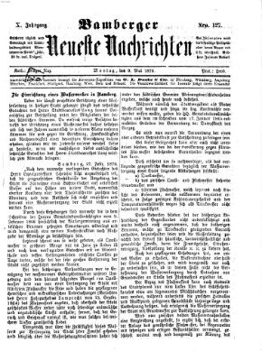 Bamberger neueste Nachrichten Montag 9. Mai 1870