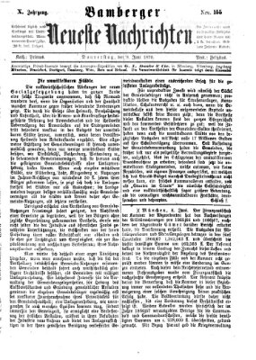 Bamberger neueste Nachrichten Donnerstag 9. Juni 1870