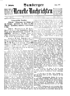 Bamberger neueste Nachrichten Donnerstag 29. September 1870