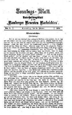 Bamberger neueste Nachrichten Sonntag 20. Februar 1870