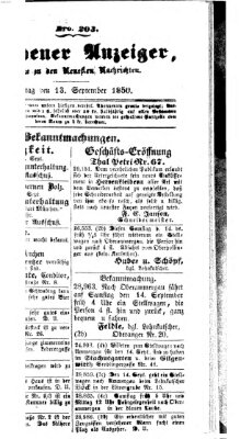 Neueste Nachrichten aus dem Gebiete der Politik (Münchner neueste Nachrichten) Freitag 13. September 1850