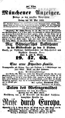 Neueste Nachrichten aus dem Gebiete der Politik (Münchner neueste Nachrichten) Freitag 20. Mai 1853