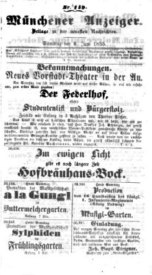 Neueste Nachrichten aus dem Gebiete der Politik (Münchner neueste Nachrichten) Samstag 9. Juni 1855