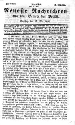 Neueste Nachrichten aus dem Gebiete der Politik (Münchner neueste Nachrichten) Dienstag 17. Mai 1859