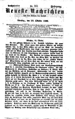 Neueste Nachrichten aus dem Gebiete der Politik Dienstag 20. Oktober 1863